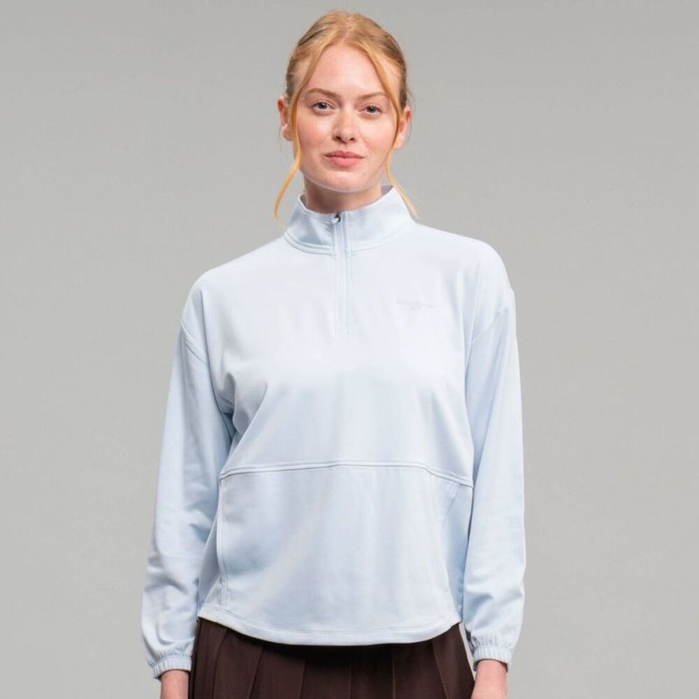 Richer Poorer Women's Quarter Zip Top - Light Blue S